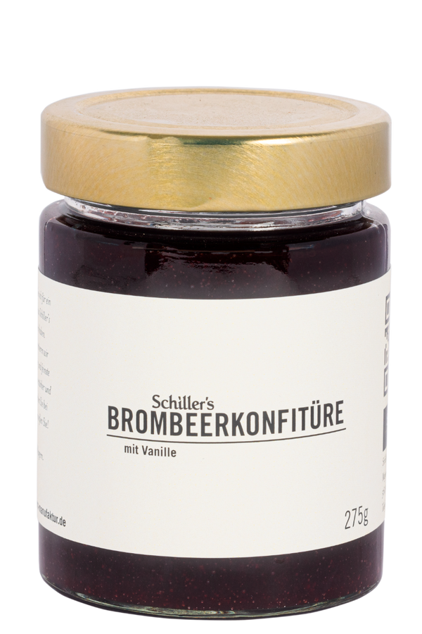 Brombeerkonfitüre mit Vanille - Schiller&amp;#39;s Manufaktur