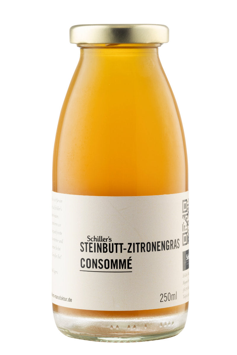 Steinbutt-Zitronengrasconsommé